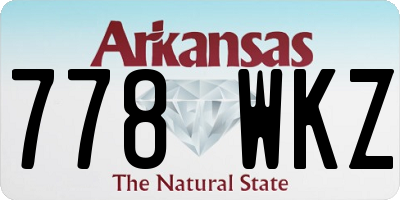 AR license plate 778WKZ
