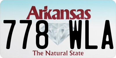 AR license plate 778WLA