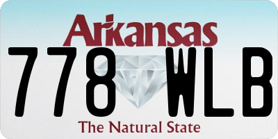 AR license plate 778WLB