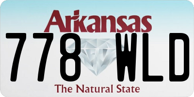 AR license plate 778WLD