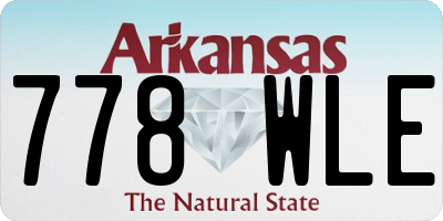AR license plate 778WLE