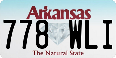AR license plate 778WLI