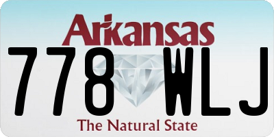 AR license plate 778WLJ