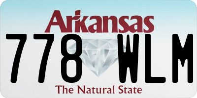 AR license plate 778WLM