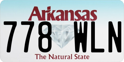 AR license plate 778WLN