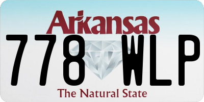 AR license plate 778WLP