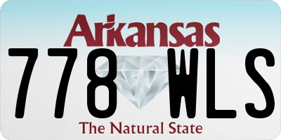 AR license plate 778WLS