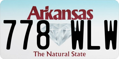 AR license plate 778WLW