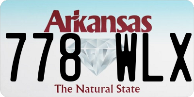 AR license plate 778WLX