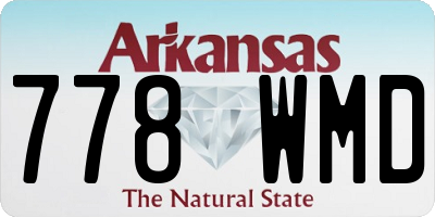AR license plate 778WMD