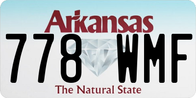 AR license plate 778WMF