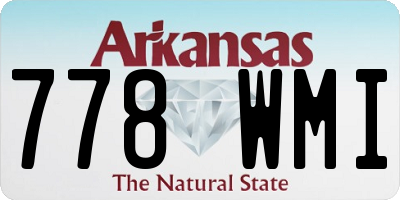 AR license plate 778WMI