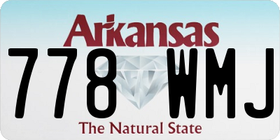 AR license plate 778WMJ