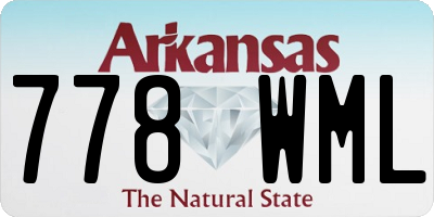 AR license plate 778WML