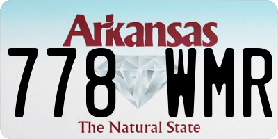 AR license plate 778WMR