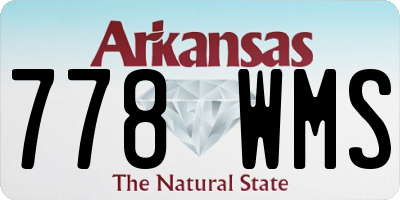 AR license plate 778WMS