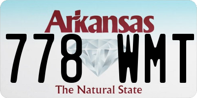 AR license plate 778WMT