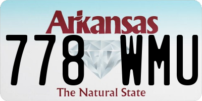 AR license plate 778WMU
