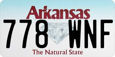 AR license plate 778WNF