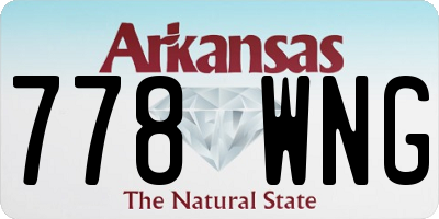 AR license plate 778WNG