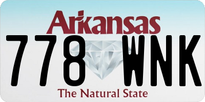 AR license plate 778WNK