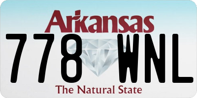 AR license plate 778WNL