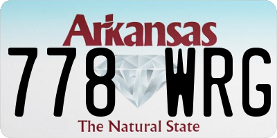 AR license plate 778WRG
