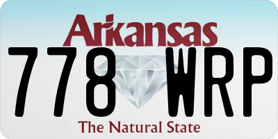 AR license plate 778WRP