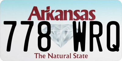 AR license plate 778WRQ