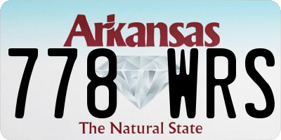 AR license plate 778WRS