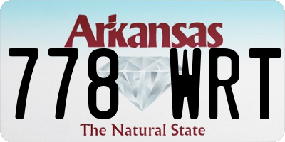 AR license plate 778WRT