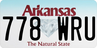 AR license plate 778WRU