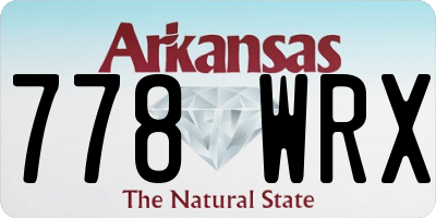 AR license plate 778WRX