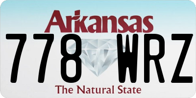AR license plate 778WRZ