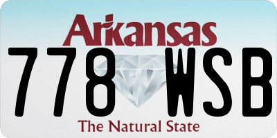 AR license plate 778WSB