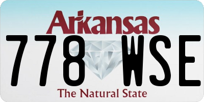 AR license plate 778WSE