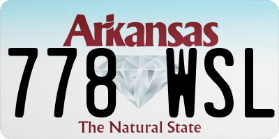 AR license plate 778WSL