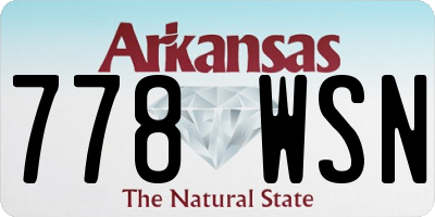 AR license plate 778WSN