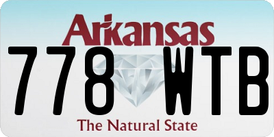 AR license plate 778WTB