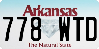 AR license plate 778WTD