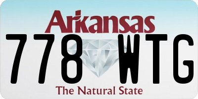 AR license plate 778WTG