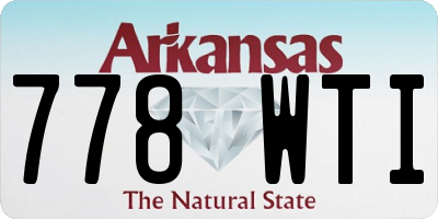AR license plate 778WTI