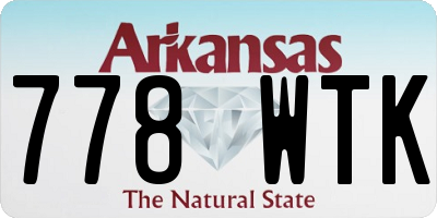 AR license plate 778WTK