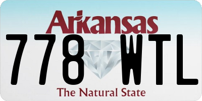 AR license plate 778WTL