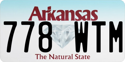 AR license plate 778WTM