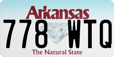 AR license plate 778WTQ