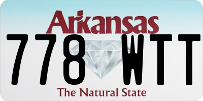 AR license plate 778WTT