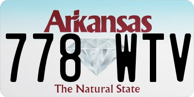 AR license plate 778WTV