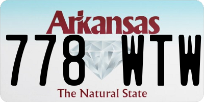AR license plate 778WTW