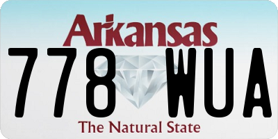 AR license plate 778WUA